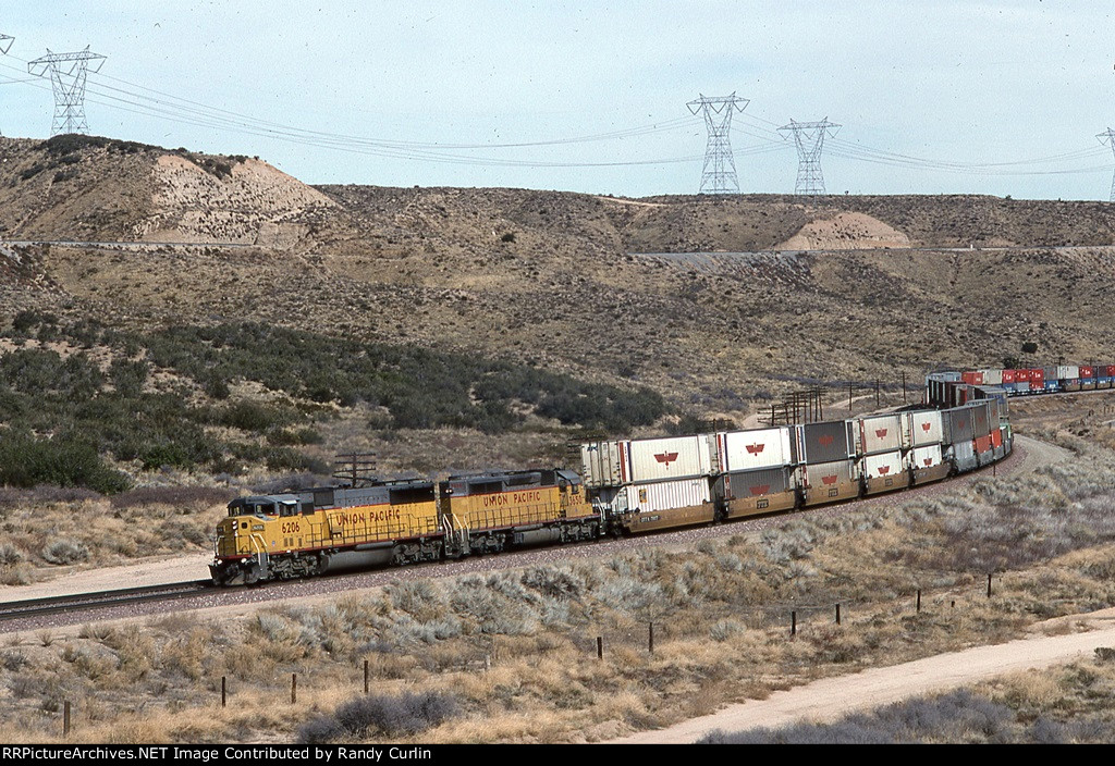 UP 6206 West near Summit